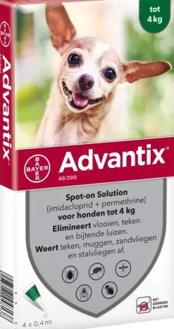 Advantix parasietbehandeling spot-on hond 40 4 pip
