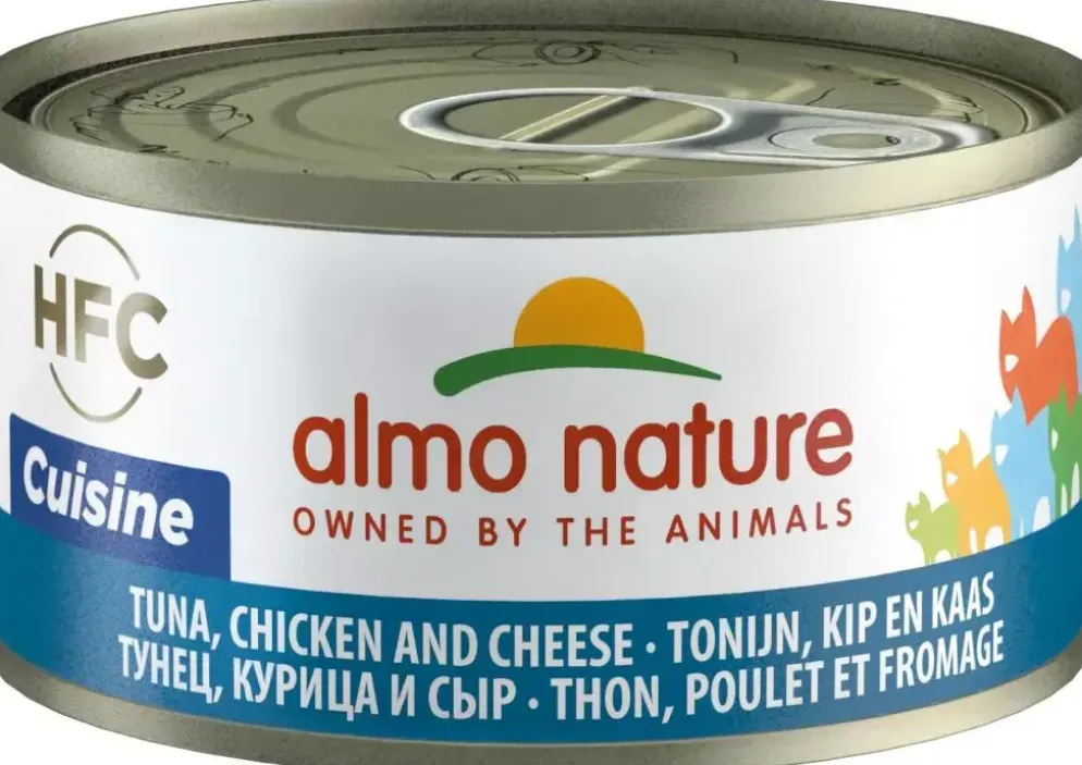 Almo Nature HFC Natural kattenvoer tonijn, kip & kaas 70g
