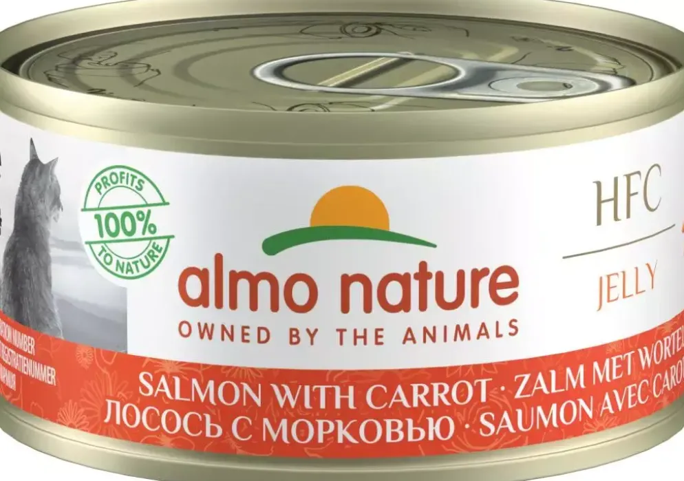 Almo Nature HFC Natural kattenvoer in gelei zalm & wortel 70g