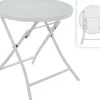Ambiance bijzettafel vouwbaar mesh 45x45cm off white