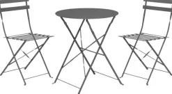 Ambiance bistroset rond antraciet