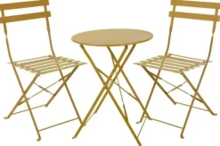 Ambiance bistroset vouwbaar mosterd