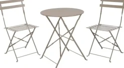 Ambiance bistroset vouwbaar taupe