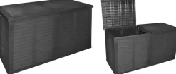 Ambiance kussenbox kunststof 155x66x80cm zwart