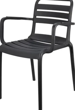 Ambiance stapelbare dining tuinstoel zwart