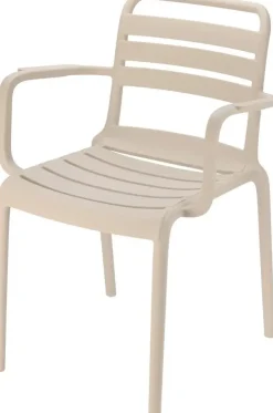 Ambiance stapelbare dining tuinstoel beige