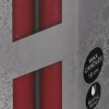 Anna's Collection LED dinerkaars flame effect rustiek 18 cm rood 2 stuks