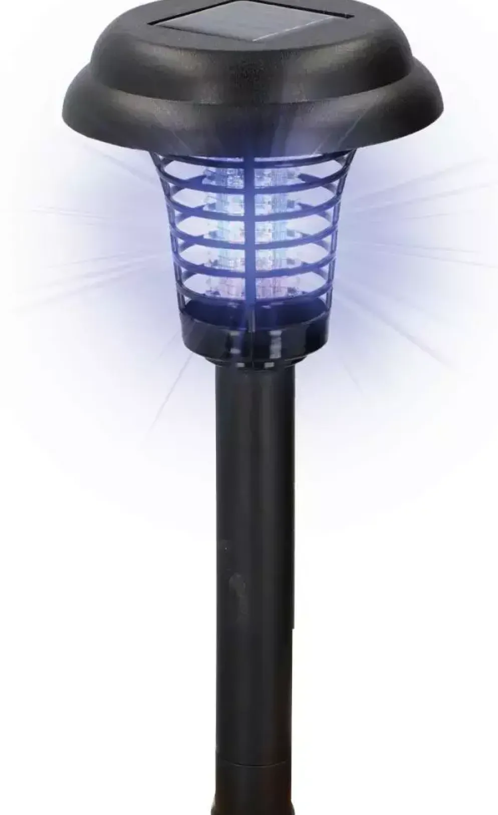 Anti-insectenlamp solar zwart