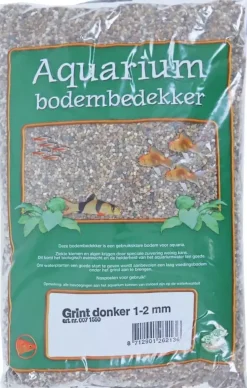 Aquarium grind donker 1-2, zak a 2,5 kg