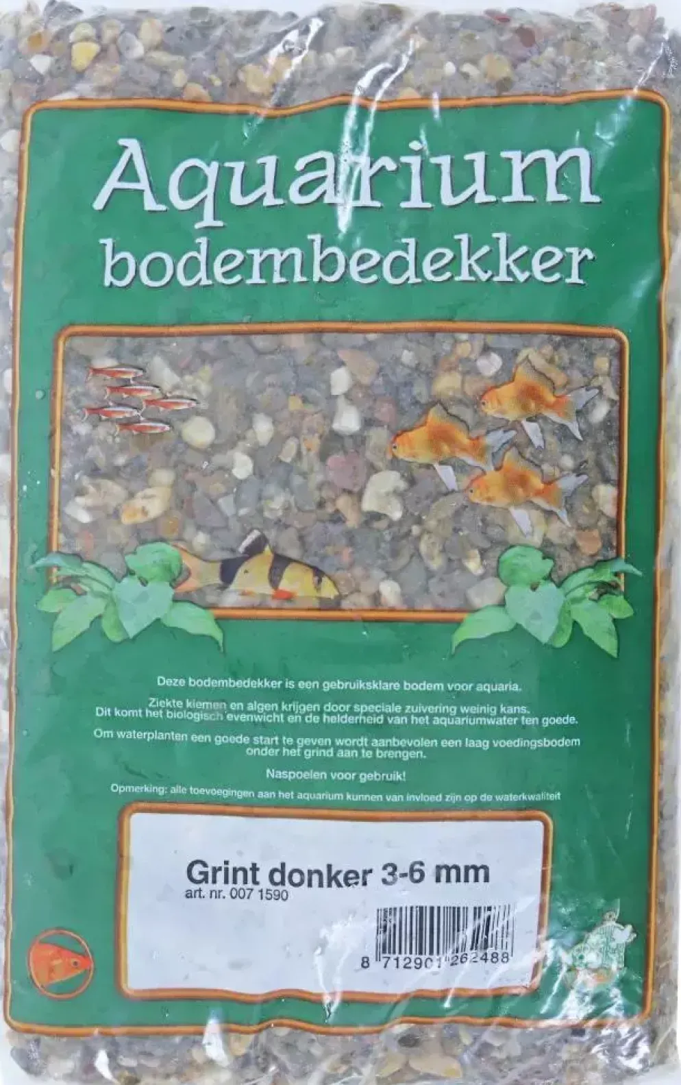 Aquarium grind donker 3-6, zak a 2,5 kg