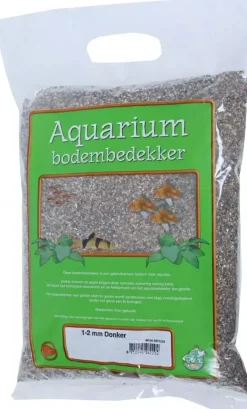 Aquarium grind donker 1-2, zak a 8 kg