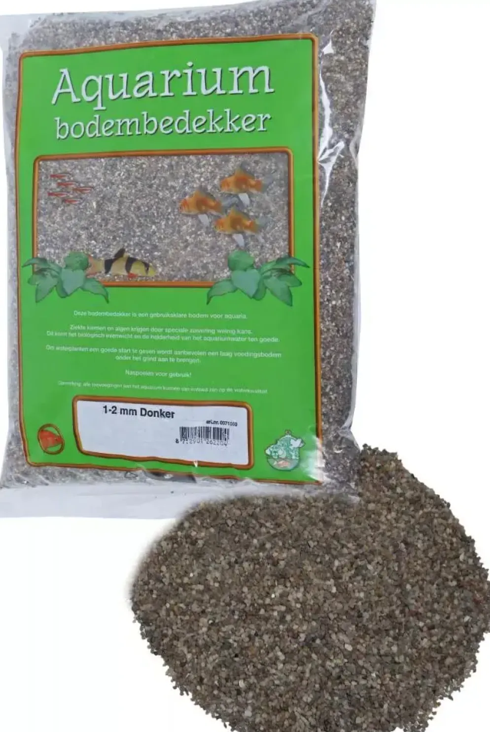 Aquarium grind donker 1-2, zak a 8 kg