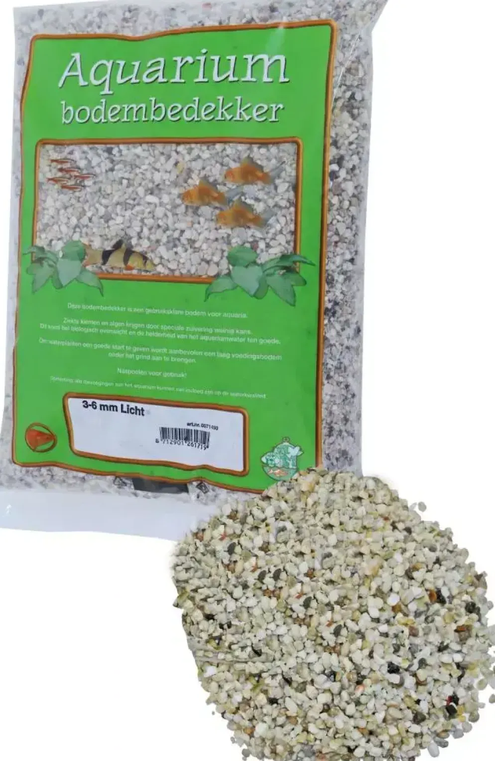 Aquarium grind licht 3-6, zak a 8 kg