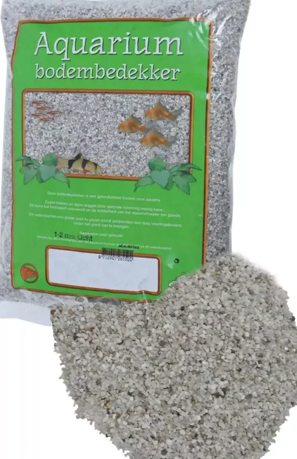 Aquarium grind licht 1-2, zak a 8 kg