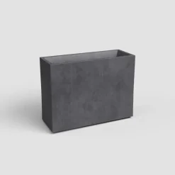 Artevasi sydney hoog kunststof plantenbak 79.5x29.5x68cm antraciet