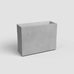 Artevasi sydney hoog kunststof plantenbak 79.5x29.5x68cm grijs