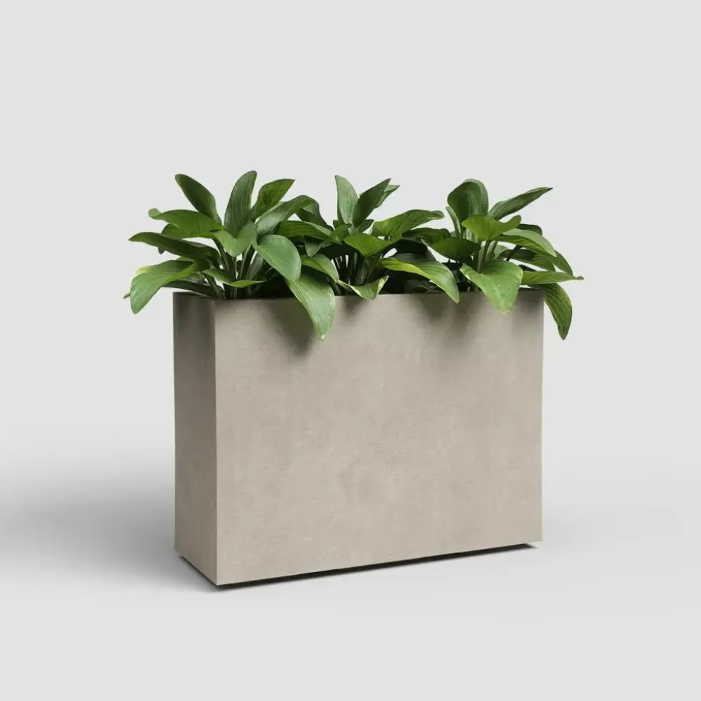 Artevasi sydney hoog kunststof plantenbak 79.5x29.5x68cm crème