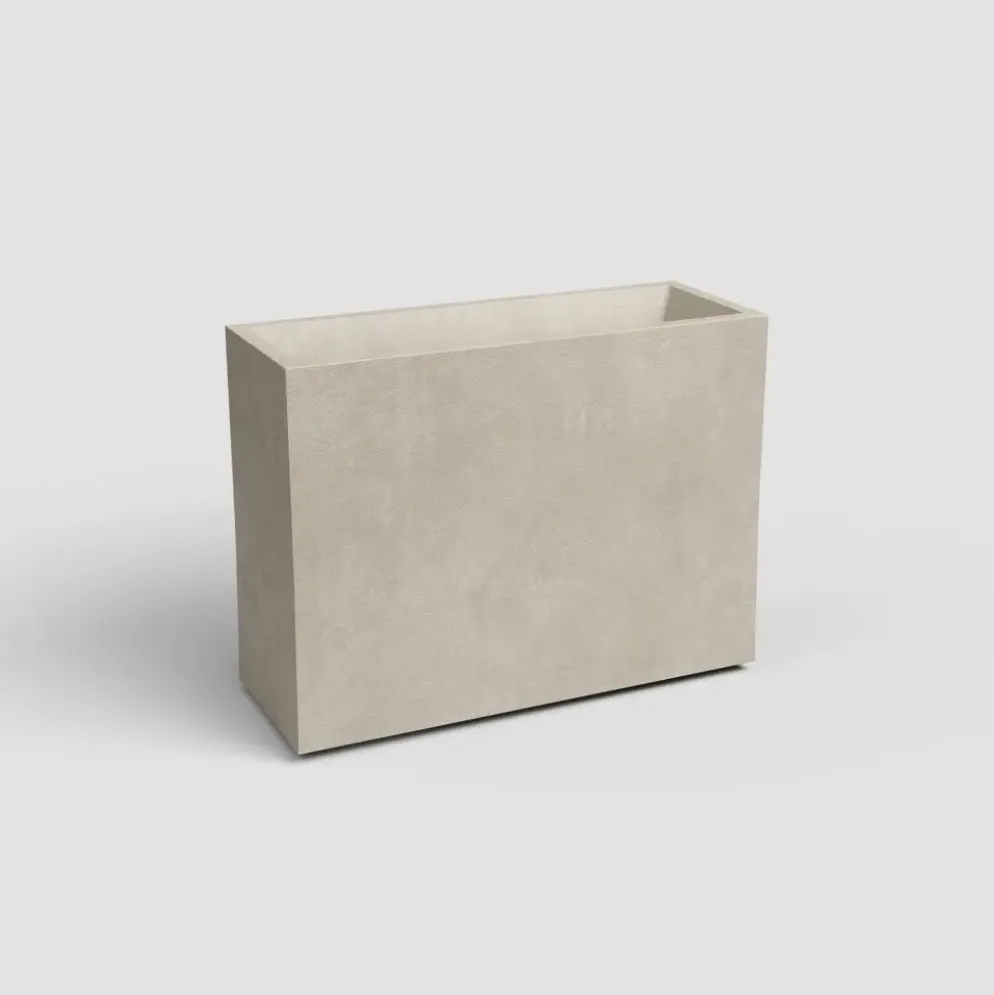 Artevasi sydney hoog kunststof plantenbak 79.5x29.5x68cm crème