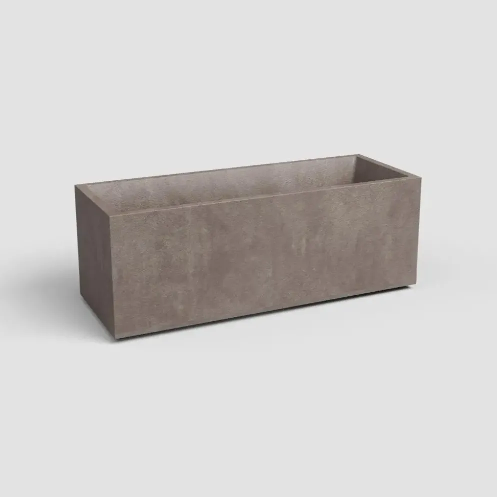 Artevasi sydney kunststof plantenbak 79.5x29.5x29.5cm taupe