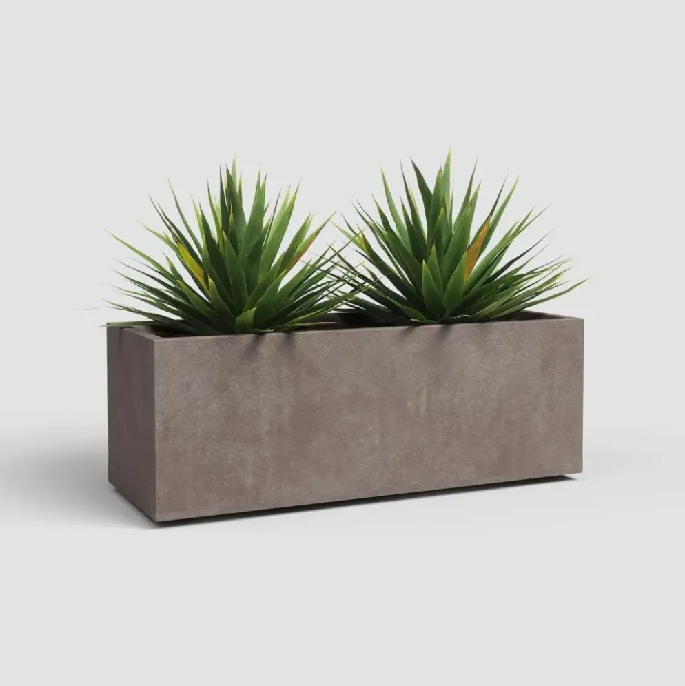 Artevasi sydney kunststof plantenbak 79.5x29.5x29.5cm taupe
