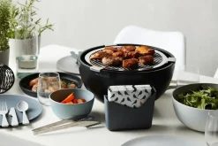 Barbecook Joya tafelbarbecue met 4 tangen rvs