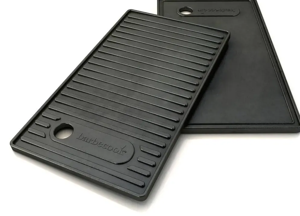 Barbecook Plancha gietijzer 42x24x1.5cm zwart
