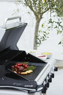 Barbecook set van 2 premium grillmatten zwart 40x33cm