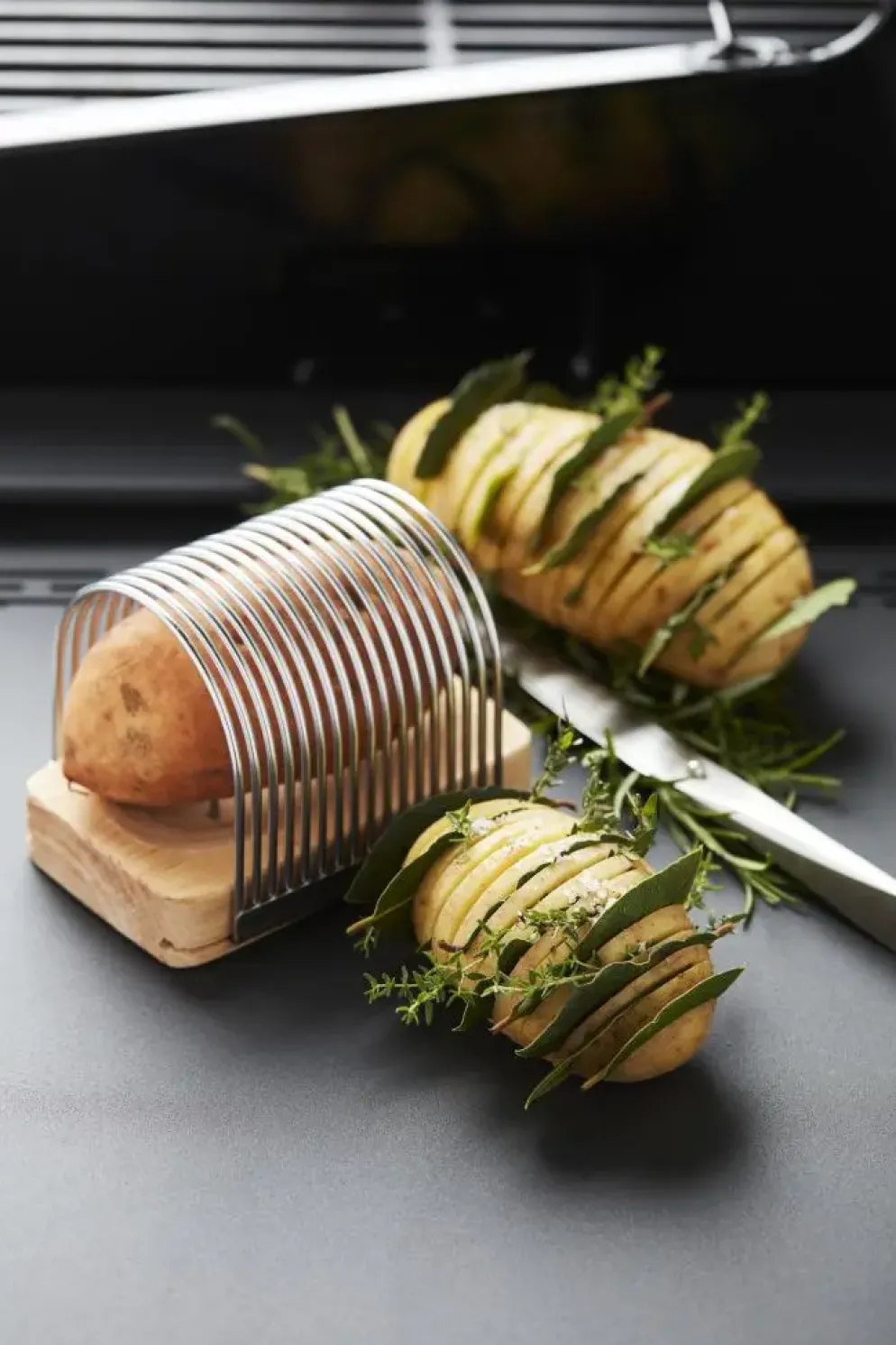 Barbecook snijset voor hasselback potato