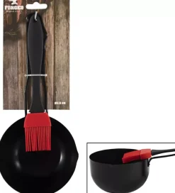 Barbecue sauspan incl. kwast 11.5x6.7 cm