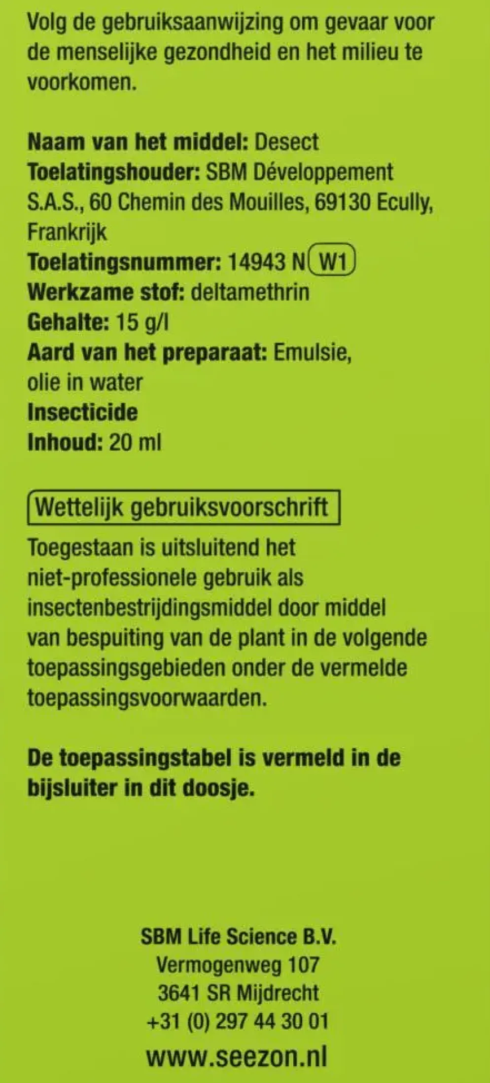 Bayer Decis concentraat 20ml