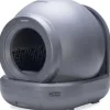 Beeztees automatische kattenbak Moeza 57x56x51cm grijs