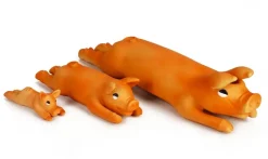 Beeztees Biggetje Hondenspeelgoed Oranje Mini 12,5x4,5x4,5 cm