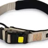 Beeztees hondenhalsband Parinca premium nylon 60-65x3cm licht grijs