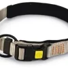 Beeztees hondenhalsband Parinca premium nylon 50-55x2.5cm licht grijs