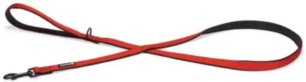 Beeztees hondenriem Parinca premium nylon 180x2cm rood