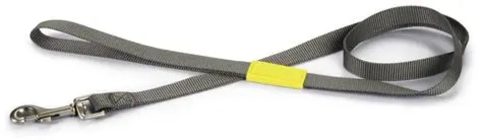 Beeztees hondenriem Uni nylon 120x2cm donkergrijs