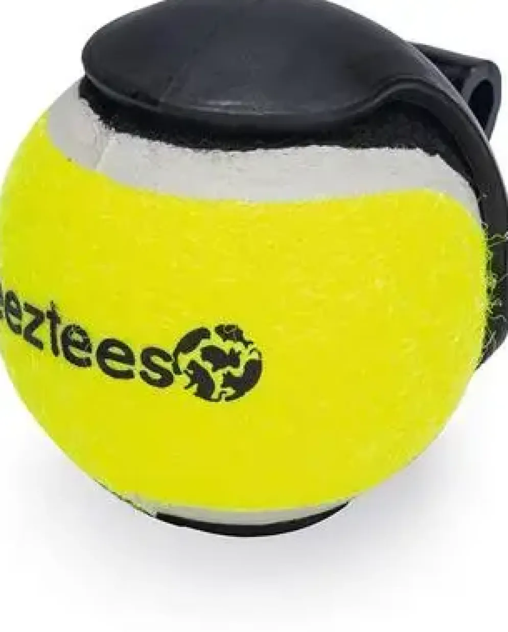 Beeztees hondenspeelgoed balhouder met bal nylon 8x6.5x6.5cm zwart