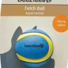 Beeztees hondenspeelgoed Fetch bal magnifiek rubber d6.3cm blauw/geel