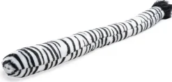 Beeztees hondenspeelgoed Jungle zebrastaart pluche 60x6x5cm zwart/wit