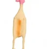 Beeztees hondenspeelgoed kip groot latex 49x10.5x6.5cm geel