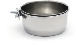 Beeztees hondenvoerbak coopcup inox+schroef metaal 600ml 12.5x12.5cm zilver