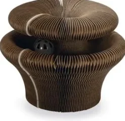 Beeztees kattenspeelgoed krabspeelgoed Siep karton 38x38x10cm bruin