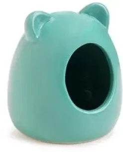 Beeztees knaagdieren badhuis keramiek 9x9x11cm mint