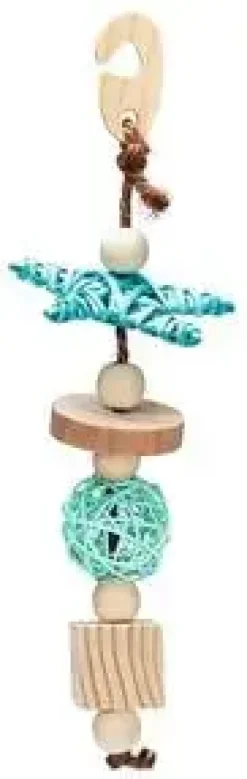 Beeztees konijnenspeelgoed snuffel hout 35x10x10cm mint