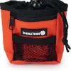 Beeztees poepzakhouder met beloningstasje Ordena nylon incl. 15 zakjes 8x4x10cm rood