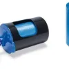 Beeztees poepzakhouder plastic incl. 2x20 zakjes 4x4x6.5cm zwart/blauw