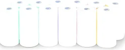 Beeztees poepzakjes navulling regenboog plastic 6x3x3cm multi kleur 12x20stuks