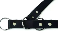 Beeztees Wurghalsband leer 70cm 12mm zwart