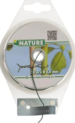 Binddraad geplastific. d0.6mm 50m