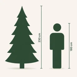 Black Box Trees Charlton Pilar kunstkerstboom groen 230cm